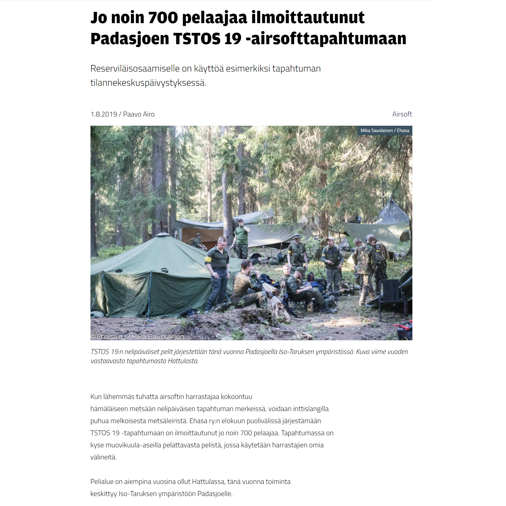 Reserviläinen 1.8.2019